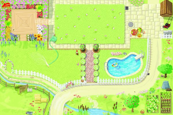 Our Wooden Toy Shop Dolls House Playmat
